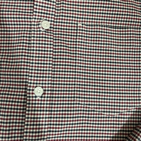 Blue Harbour Mens XL Gingham Long Sleeve Button Down Shirt Regular Fit Blue Red - Picture 9 of 13
